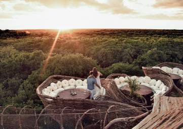 Azulik Resort Open Air Dining Table